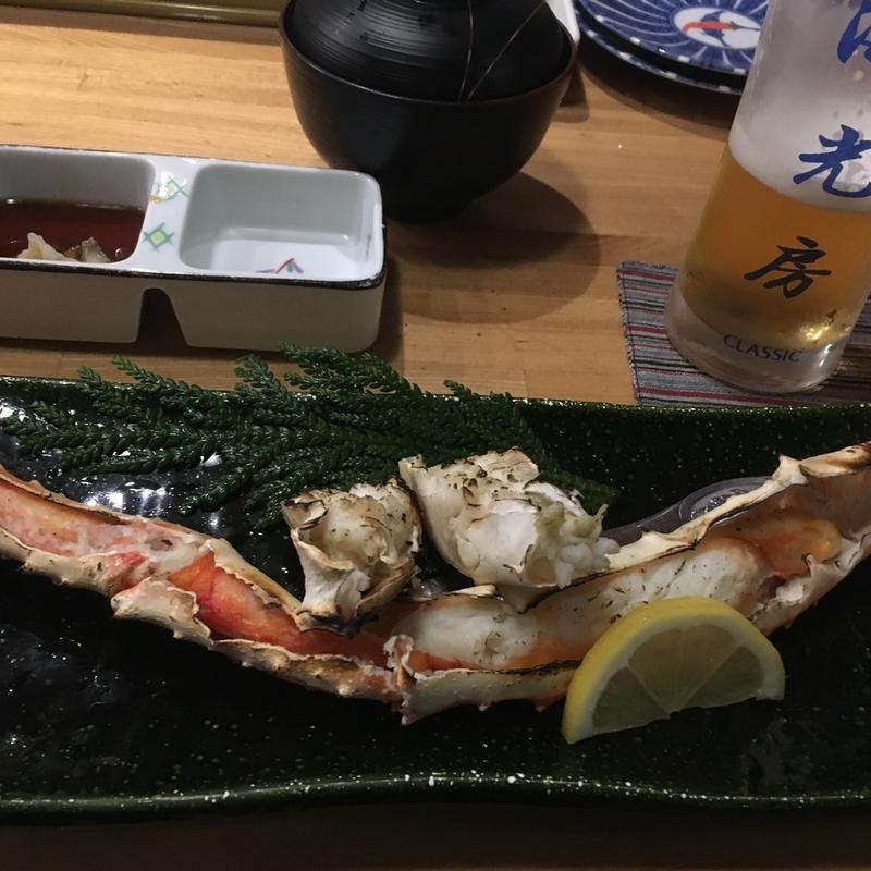 焼たらばガニ(函館海鮮料理 海光房)