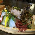 セミエビのお造り(郷土料理めんそーれ)
