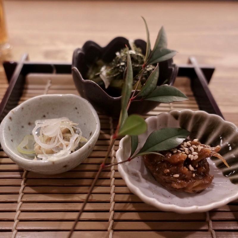 穂高ワサビ三種盛り(そば居酒屋 蔵のむこう)