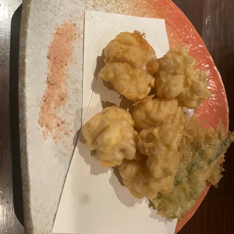 たら白子天婦羅(輪だち )