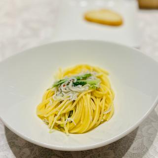 ディナーコース(しらすと水菜のペペロンチーノ)(ヴェンティクワットロ （Venti quattro）)