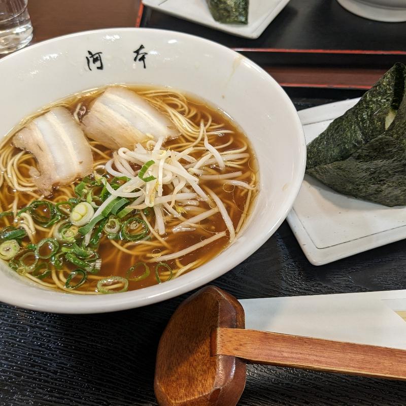 和風ラーメン、おむすびセット(河本食事処 )