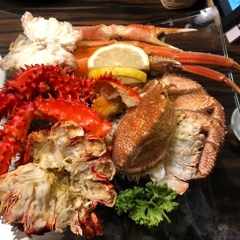 かに3種食べ比べ(くし炉 あぶり家 )