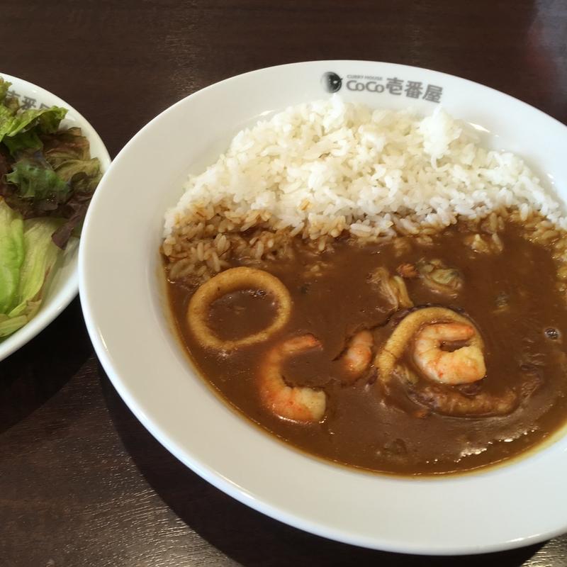 シーフードカレー2辛(CoCo壱番屋 浦添バークレーズコート店 （ココイチバンヤ）)