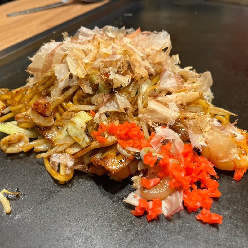 ミックス焼きそば（ソース）(お好み焼き清十郎)