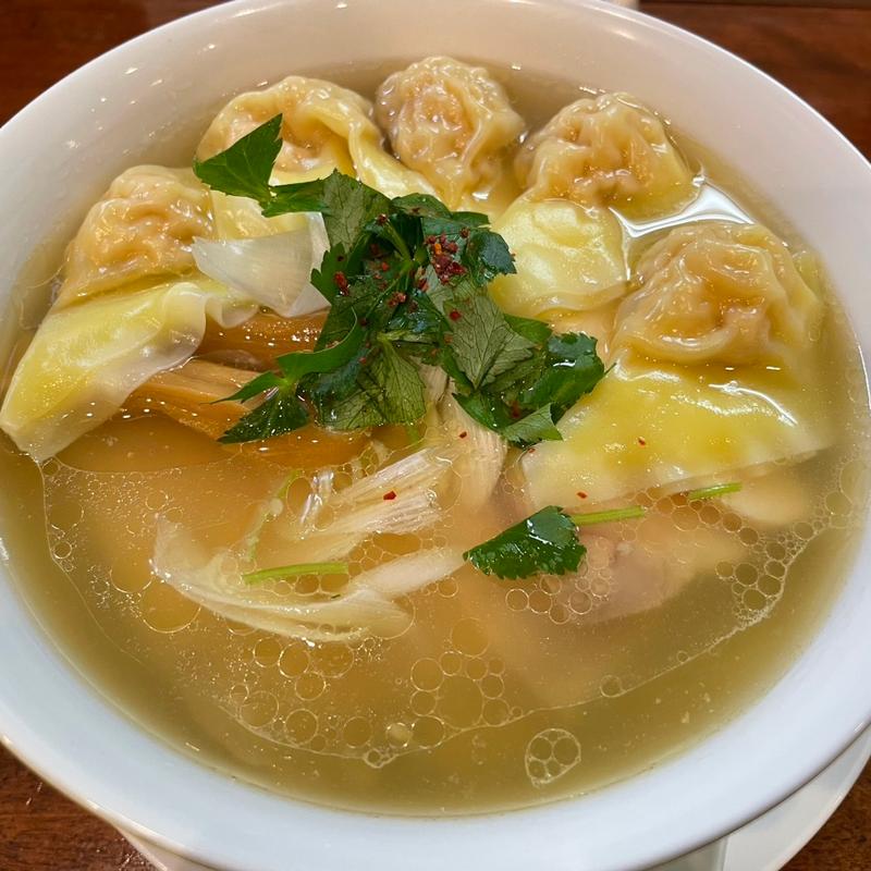 ワンタン柚子塩らぁ麺＋チャーシュー(麺や 維新)