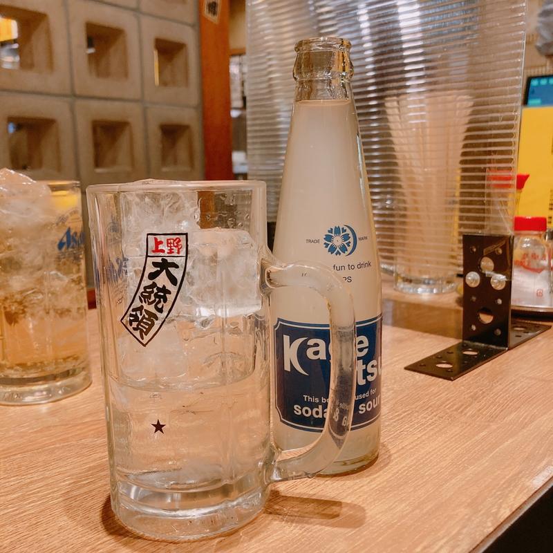 レモンサワー(もつ焼 大統領 本店)