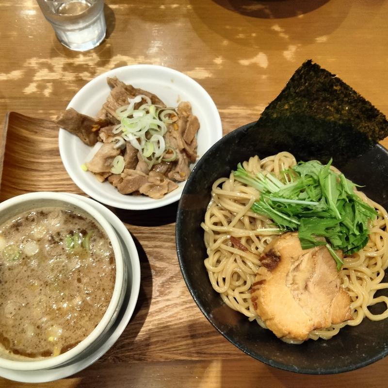 つけ麺（中）&日替りご飯(麺処つむじ)