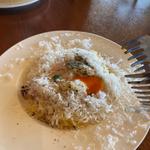 ふわふわチーズと糸島卵のカルボナーラ(パームビーチ レストラン)