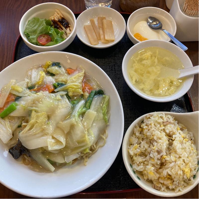 焼きそばセット(中国名菜 姑娘飯店)