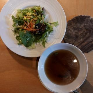 サラダ&スープセット(アルペンジロー 本店)