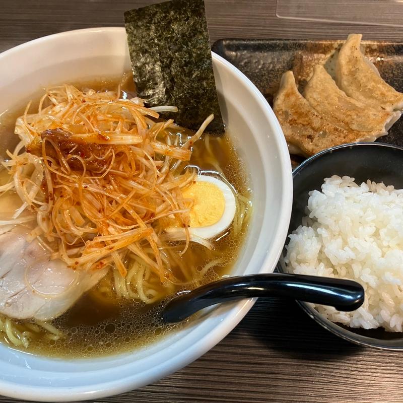 辛ネギ中華そば+Aセット(屋台ラーメン )
