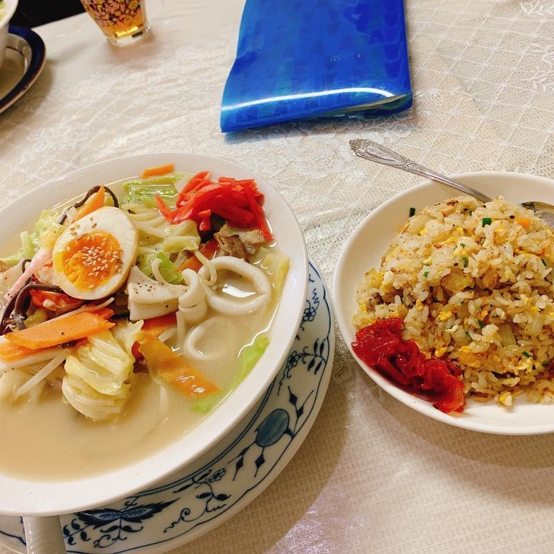 ちゃんぽん　半チャーハン(のぎく )