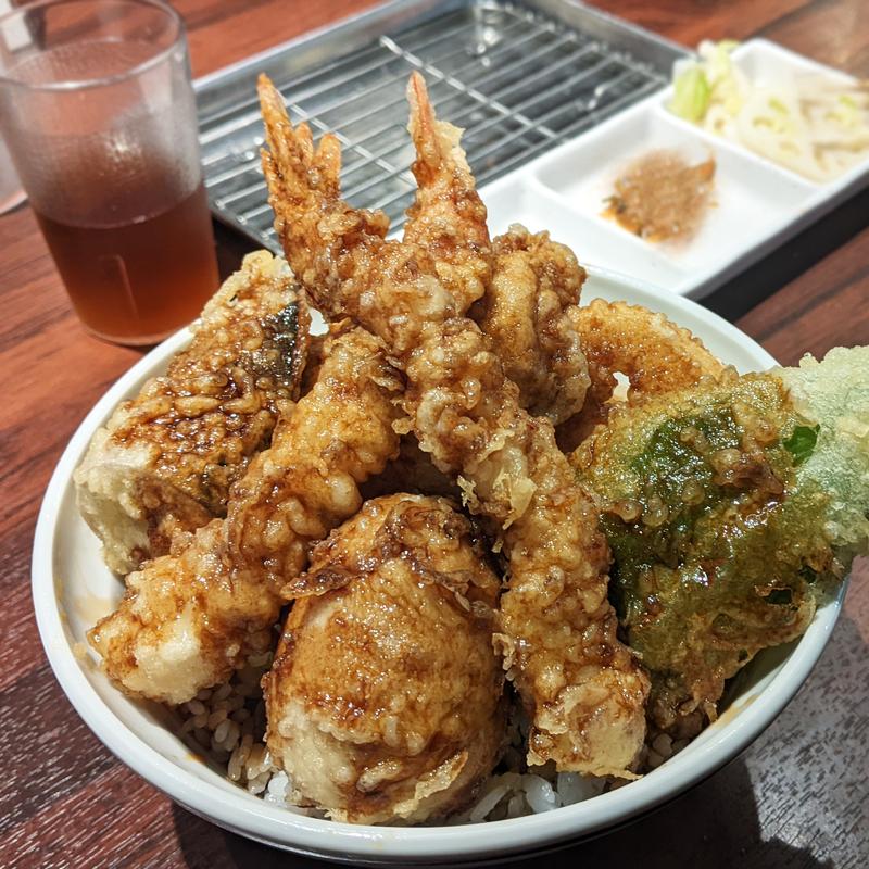 たかお天丼(博多天ぷら たかお マークイズ福岡ももち店)