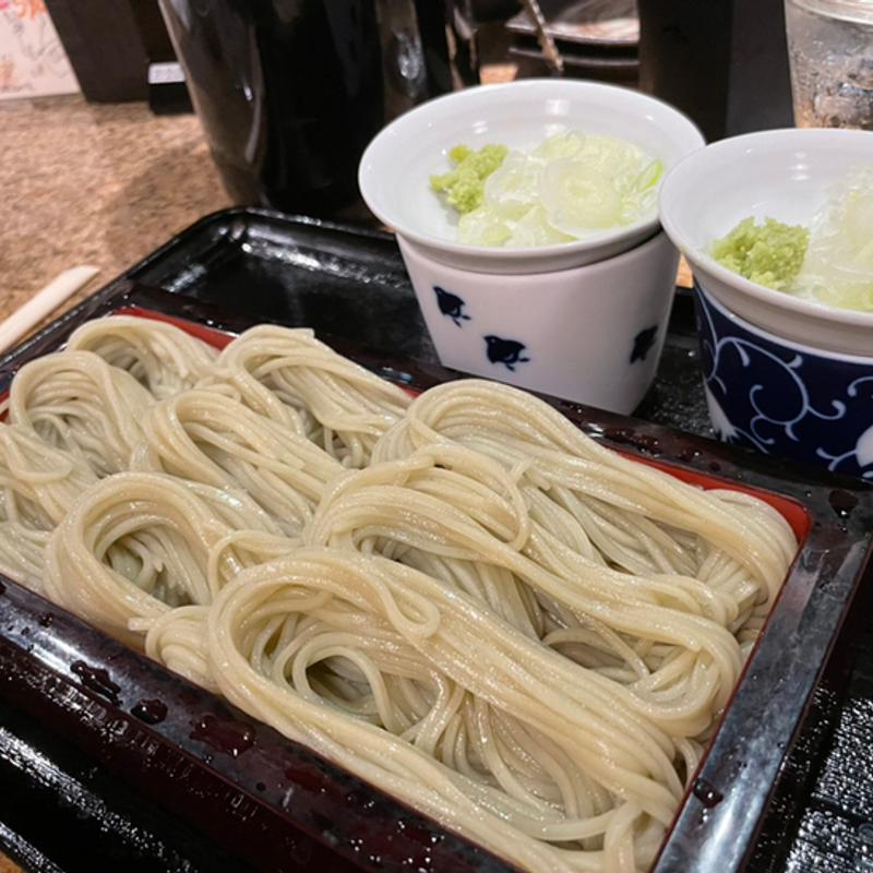 冷たいへぎそば（1人前）(牛たんとへぎそば まつ乃)