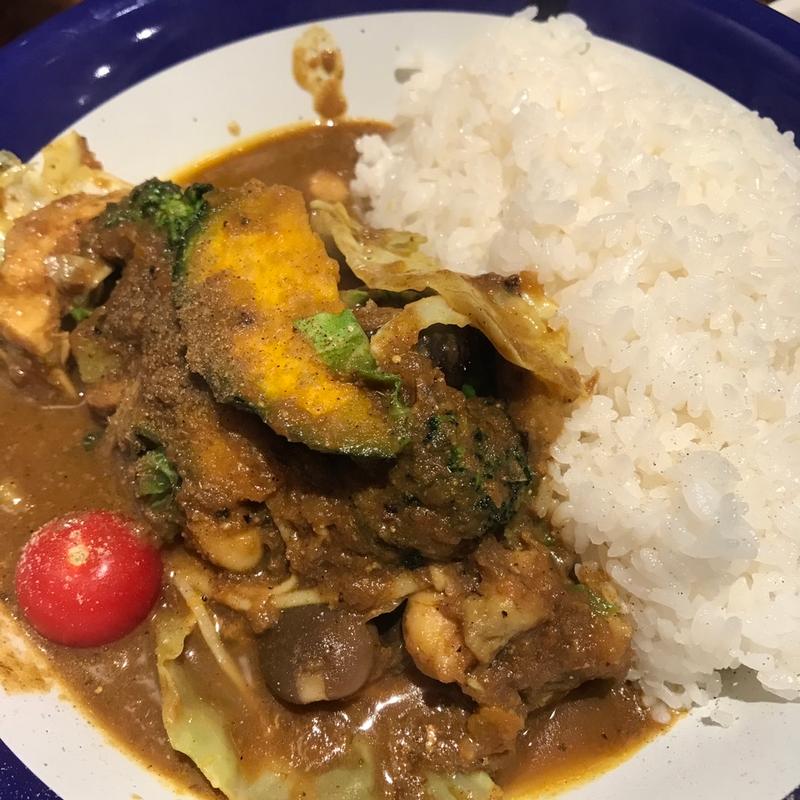 チキン＋野菜カリー(エチオピアカリーキッチン 御茶ノ水ソラシティ店)