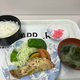 すずらん定食（鮭の胡麻マヨネーズ焼）(札幌市役所地下食堂)