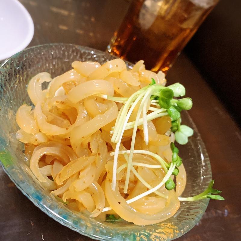 クラゲの冷菜(中華菜食 直家)