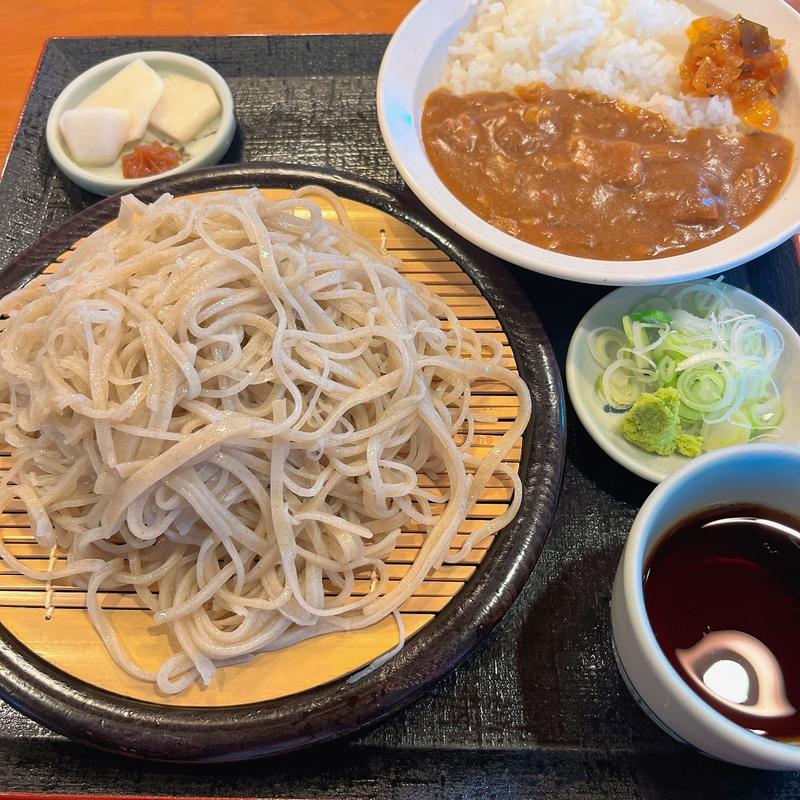 ざるそば・ミニカレーセット(くいものや ラ・ネージュ)