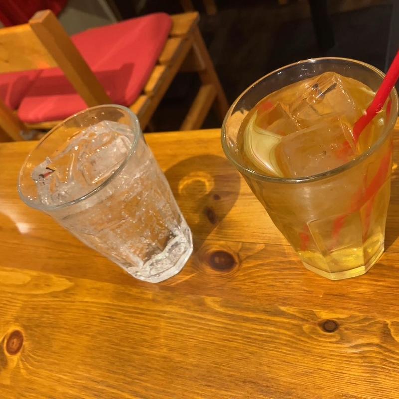 ジンとベトナム緑茶(ベトナム料理 アオババ 広島店)