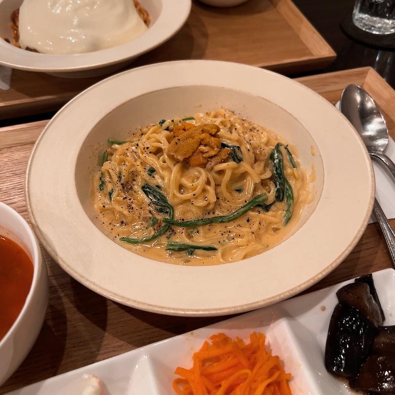 雲丹のクリームパスタ(ATSUMI食堂)