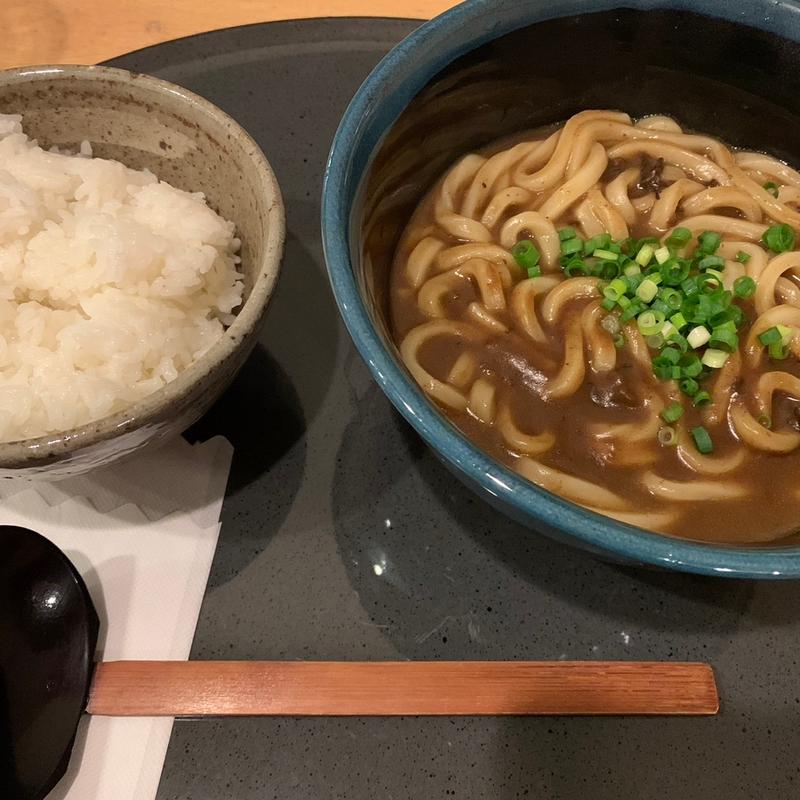カレーうどん定食(ホテルルートイン札幌白石)