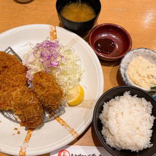 牡蠣フライ・ロースカツ定食(とんかつ いなば和幸 山陽姫路店 )
