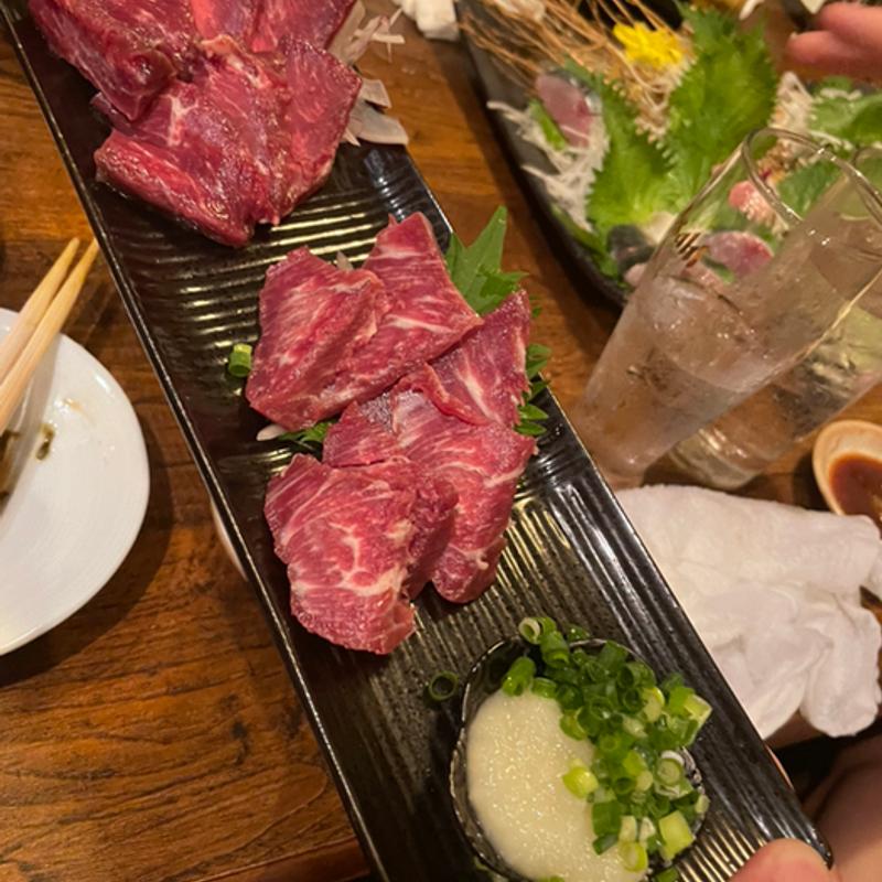 馬刺し(居酒屋清丸)