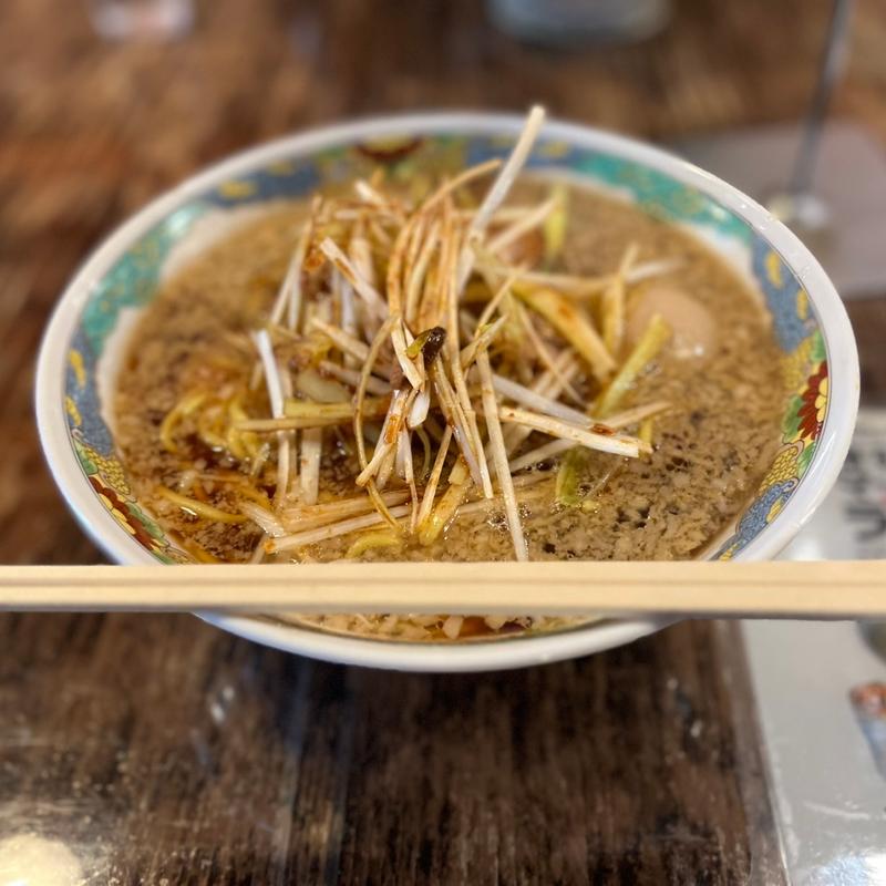ネギラーメン　大盛り　どろタマトッピング(侍ラーメン （さむらいらーめん）)
