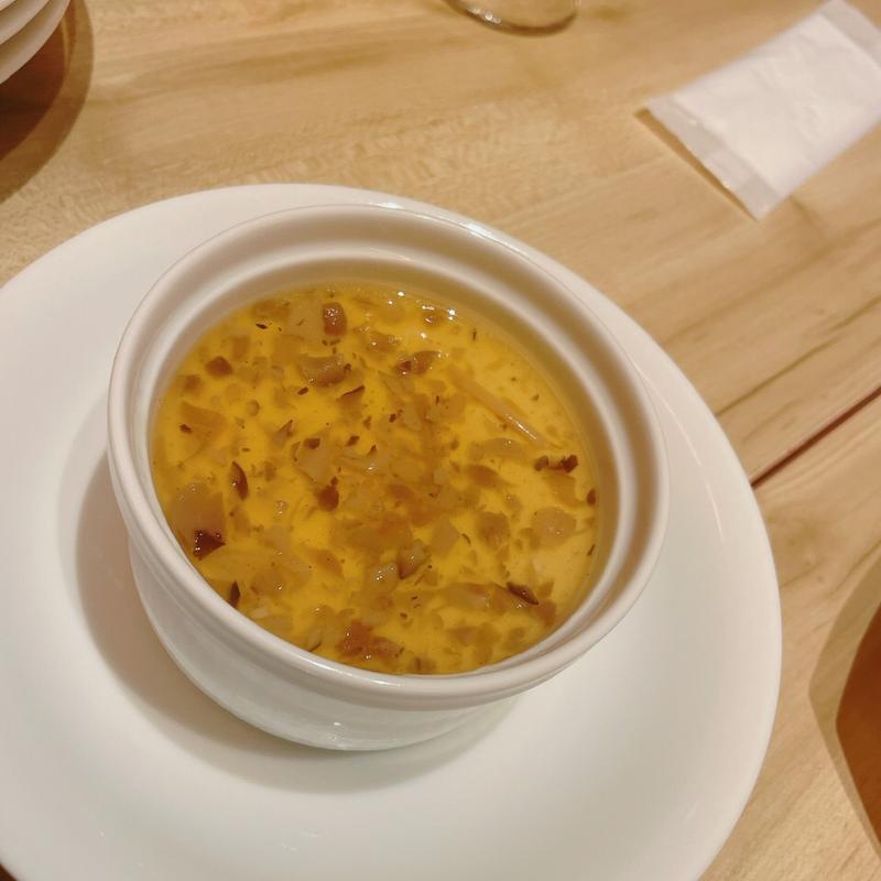 フォアグラの茶碗蒸し　キノコの和風あんかけ(赤白 心斎橋パルコ店)