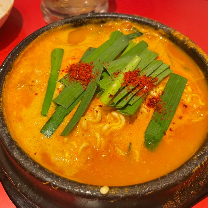 干し明太（マシマシ）スンドゥブチゲ(焼肉 冷麺 かめちゃん)