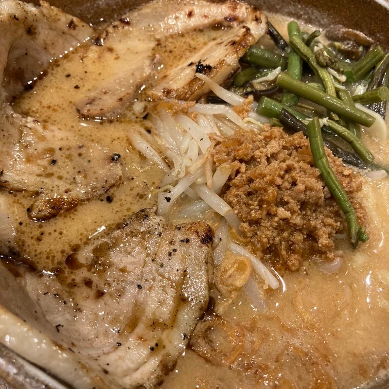 信州味噌炙りチャーシューラーメン(蔵出し味噌 麺場壱歩 武蔵村山店)