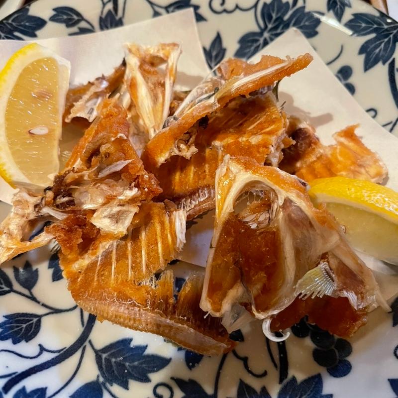 カワハギの骨せんべい(居酒屋 どんどん )