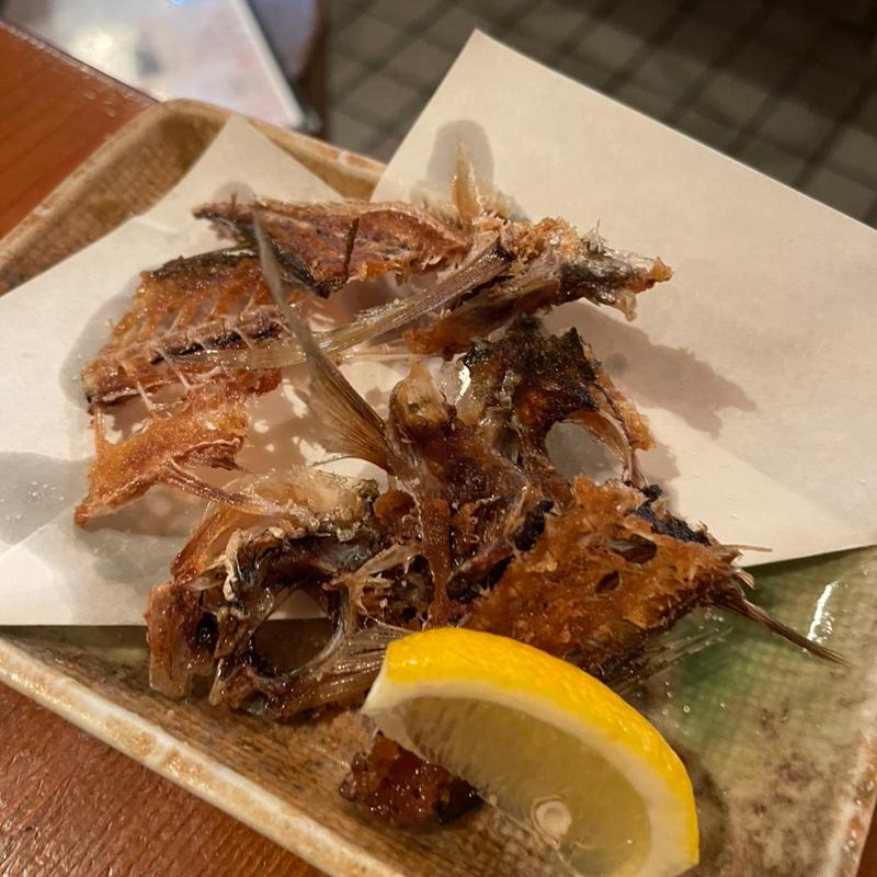 鯵の骨せんべい(居酒屋 どんどん )