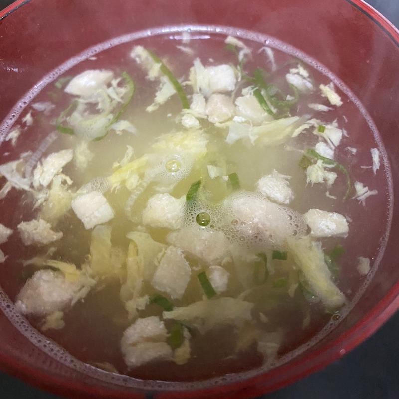 華味鳥 水たき 卵スープ(水たき料亭 博多華味鳥 天神店)