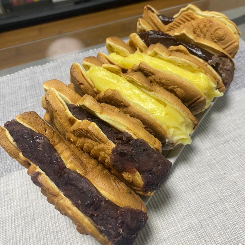 小倉あん・クリーム・チョコ(たい焼 八起屋)