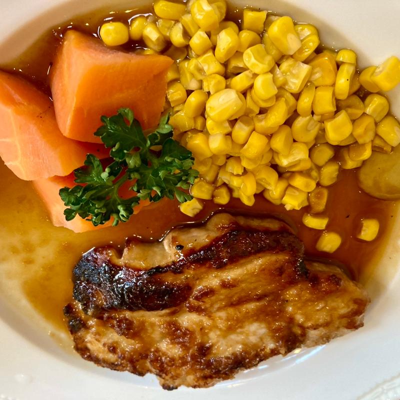 国産豚ポークロースステーキ(ロイヤルホスト曳舟店)