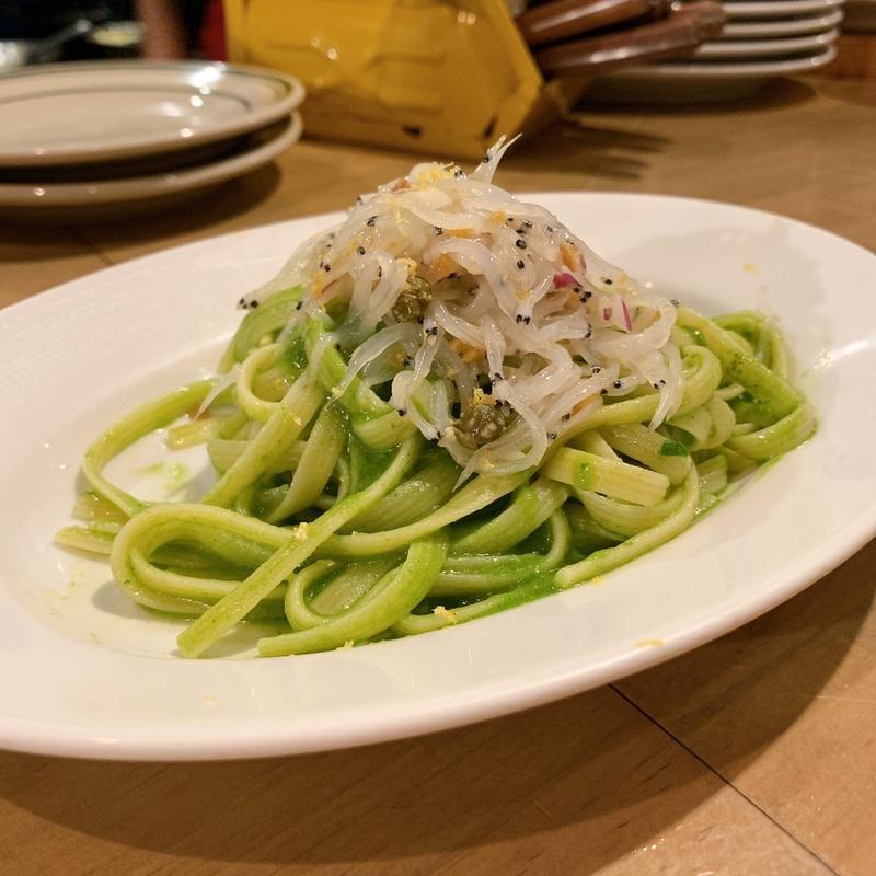 生白魚とセロリの葉っぱジェノベーゼ(サプライ)