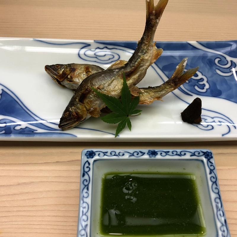 稚あゆの塩焼き(鮨割烹 なか一 （なかいち）)