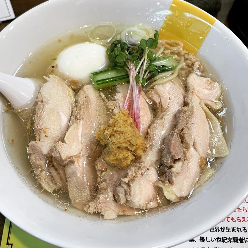 塩生姜らー麺 肉増し 味玉入り(塩生姜らー麺専門店MANNISH 神田西口店)