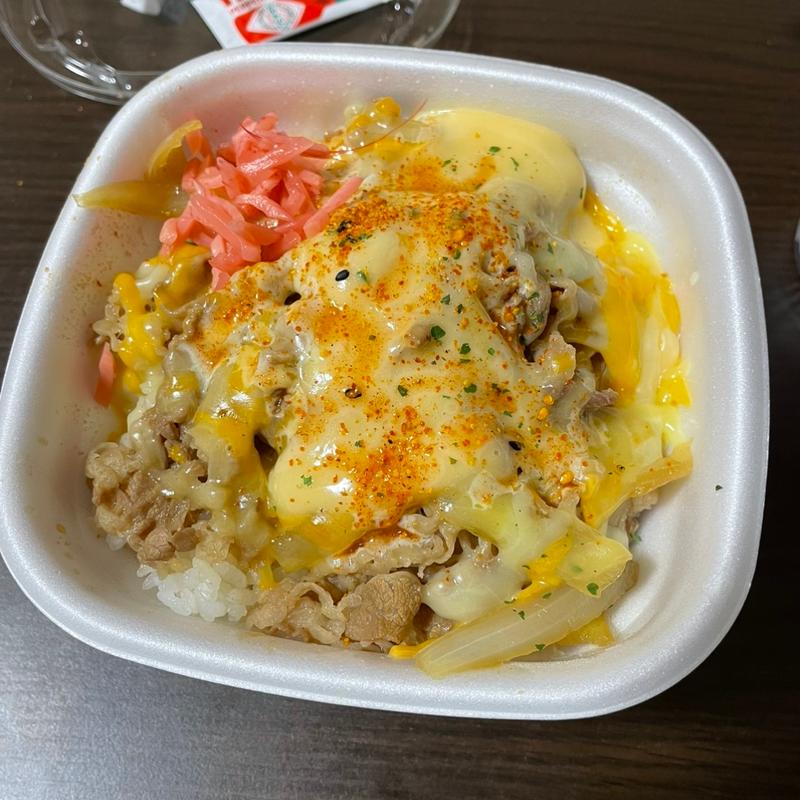 とろ〜り3種のチーズ牛丼 大盛(すき家 155号常滑大鳥店)