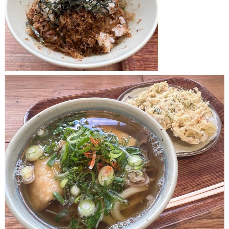 全部のせうどん 天ぷら おかかじゃこ飯(純手打 うどん 勝一)