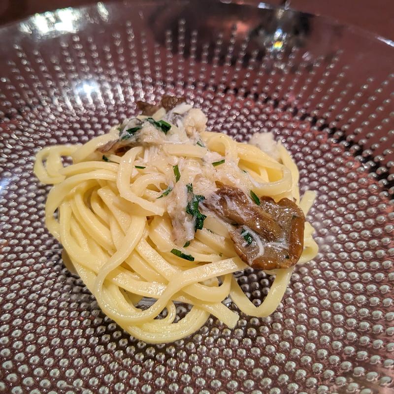 アンコウと天然キノコのタリオーニ(オステリア・アウストロ （Osteria Austro）)