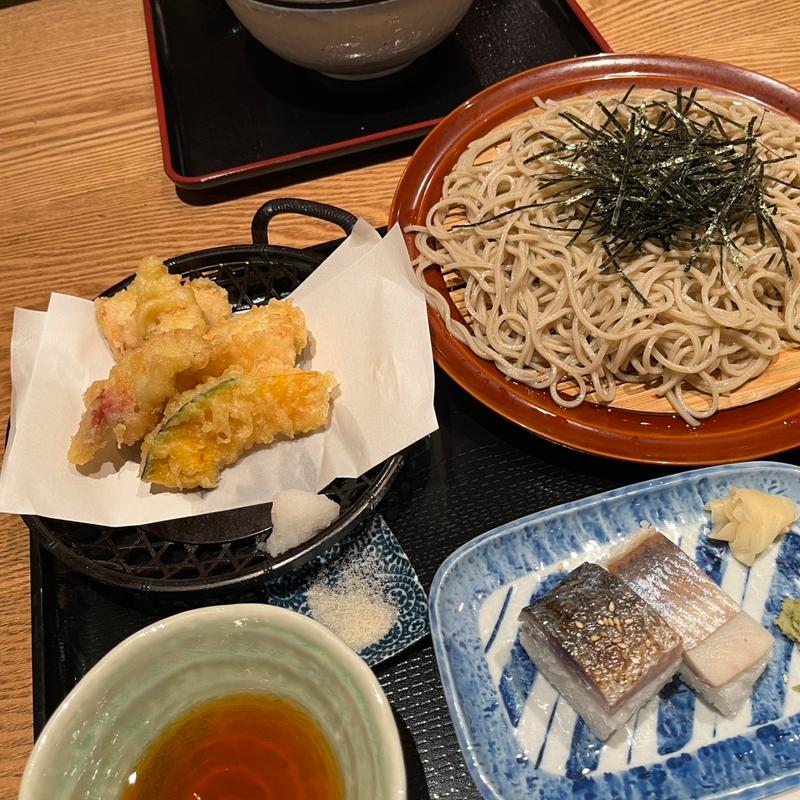 北海道海の幸天ざるセット(一灯庵)