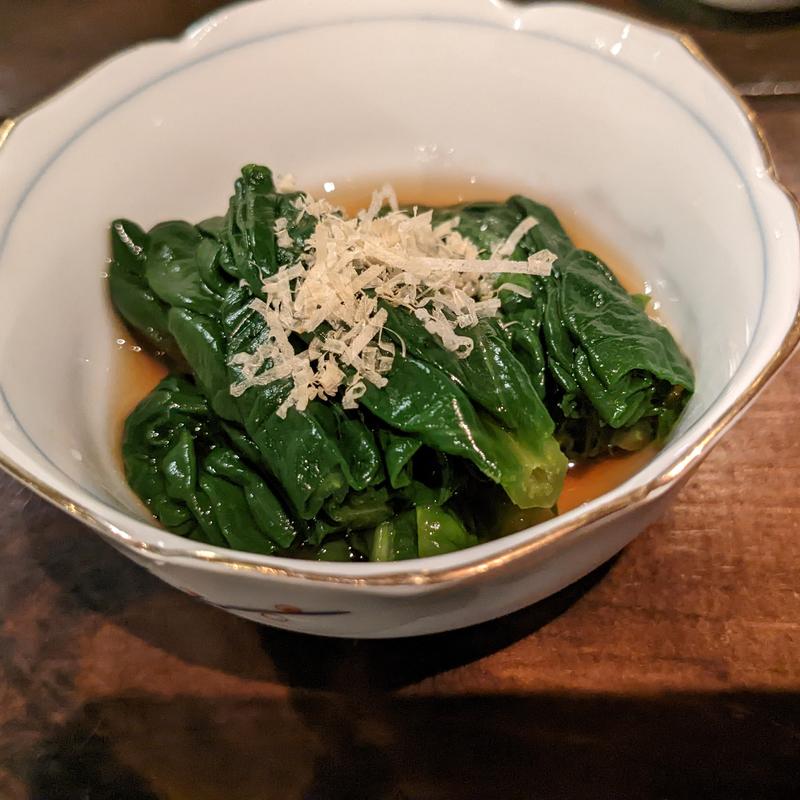 ちぢみほうれん草(志のぶ屋)