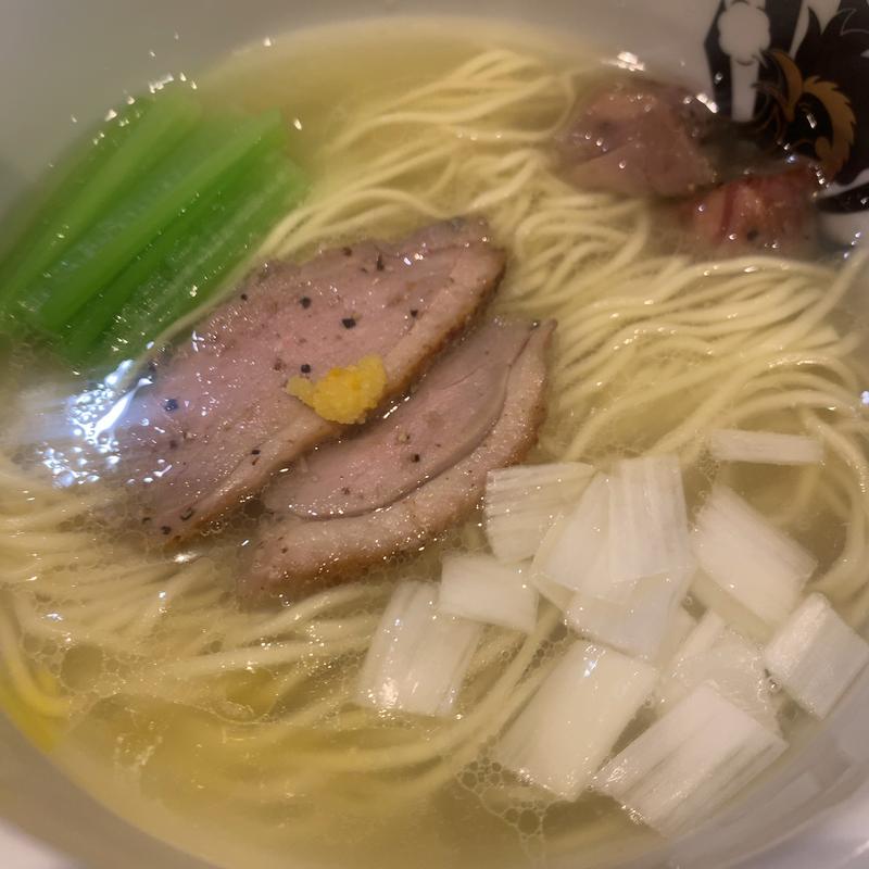 鴨中華そば(塩)(鴨中華そば 満鶏軒 渋谷並木橋店)