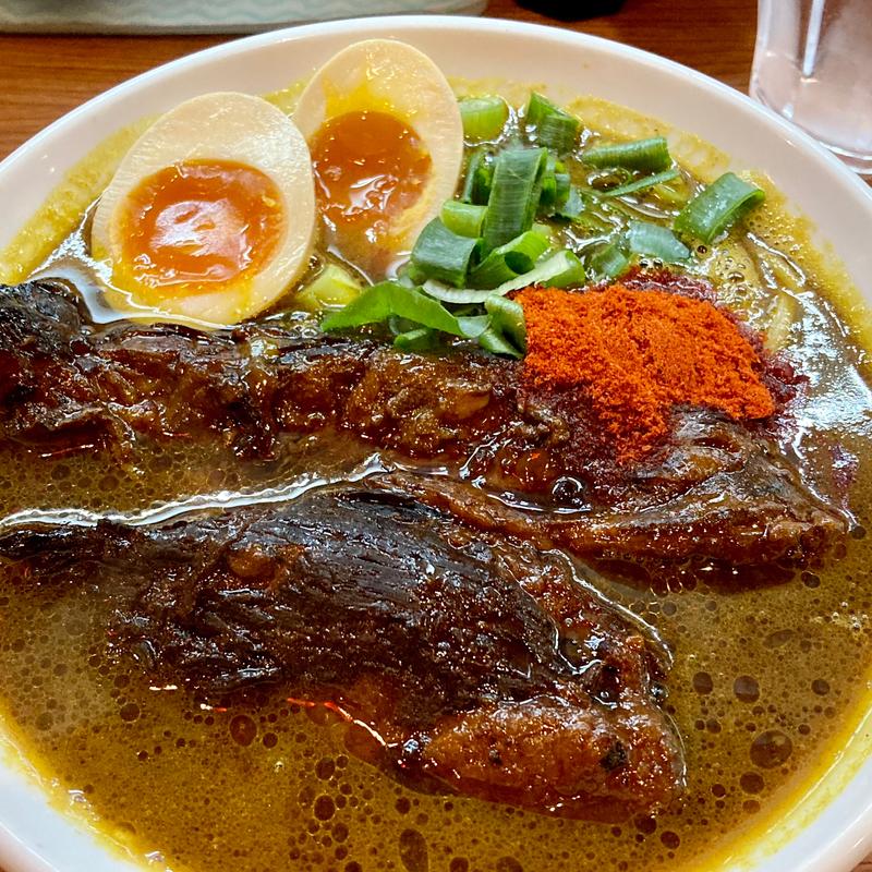 シン肉そばカレー(麺と肉　だいつる　ひるドラ鶴橋)