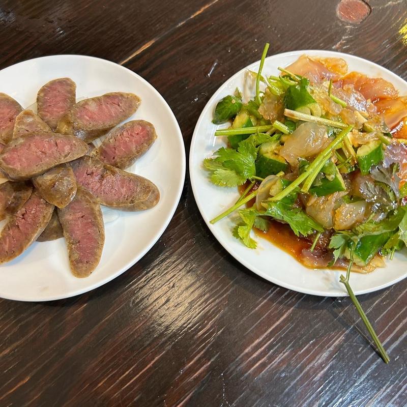 自家製羊肉の腸詰(羊香味坊)