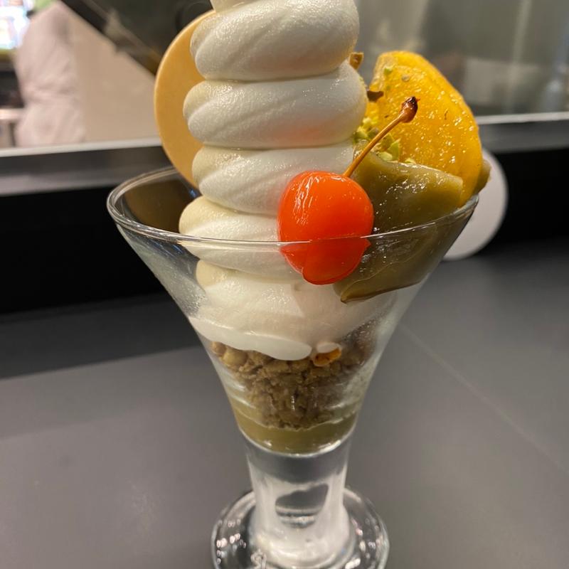 柿・わらび餅パフェ(パフェ、珈琲、酒、佐藤 大丸札幌店)