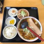 ラーメン定食(もつ煮込み)